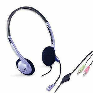Genius HS-02B headset 3.5/vol.cont./mic